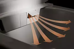 Hitze unterm Hintern? Ein Warmluftf&ouml;hn l&auml;sst sich nach pers&ouml;nlichen Vorlieben einstellen. - &copy; hansgrohe/Hansgrohe SE/dpa-tmn