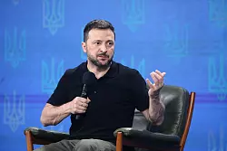 Der ukrainische Pr&auml;sident Wolodymyr Selenskyj r&auml;umt ein, dass die Lage im Raum Pokrowsk im Gebiet Donezk schwierig f&uuml;r Kiews Truppen ist. (Archivbild) - &copy; -/Ukrinform/dpa