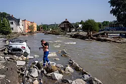 In Tschechien rechnen Experten mit hohen Hochwasser-Sch&auml;den. - &copy; Deml Ondrej/CTK/dpa