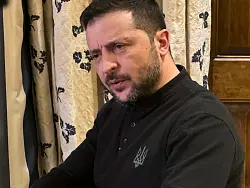 Selenskyj lobte, dass Deutschland immer sehr pragmatisch Hilfe geleistet habe und dabei «nicht sehr laut» gewesen sei. - © Michael Fischer/dpa