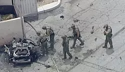 Die Identit&auml;t des Todesopfers war zun&auml;chst nicht bekannt. - &copy; -/ABC7 Los Angeles via AP/dpa