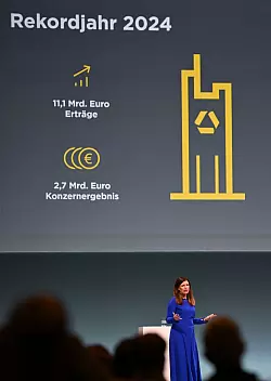 Der Dax-Konzern wirbt mit guten Zahlen und ehrgeizigen Zielen für seine Eigenständigkeit. (Archivbild) - © Arne Dedert/dpa