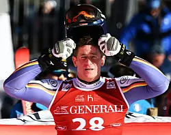 Entt&auml;uschte beim ersten Kitzb&uuml;hel-Rennen 2026 durch einen Ausfall: Olympia-Starter Simon Jocher. - &copy; Barbara Gindl/APA/dpa