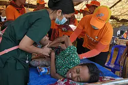 In Myanmar brauchen gro&szlig;e Teile der Bev&ouml;lkerung dringend Hilfe. - &copy; Uncredited/AP/dpa
