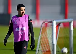 Darf er sein Comeback in der Champions League geben? Jamal Musiala. - &copy; Sven Hoppe/dpa