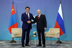 Ungeachtet eines vom Internationalen Strafgerichtshofs erlassenen Haftbefehls will der russische Pr&auml;sident Wladimir Putin in die Mongolei reisen. (Archivbild) - &copy; Gavriil Grigorov/Pool Sputnik Kremlin/AP/dpa