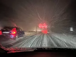 Auf den Autobahnen ging es teilweise nur im Schritttempo voran. - &copy; Oliver Berg/dpa