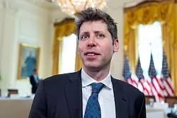 Auch OpenAI-Chef Sam Altman, die Entwicklerfirma von ChatGPT, war dabei. - © Alex Brandon/AP/dpa