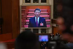 Chinas Staatschef Xi begrüßte die Abstimmungsergebnisse. - © Johannes Neudecker/dpa