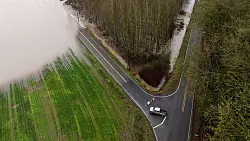 Behörden warnen vor potenziell lebensbedrohlichen Überschwemmungen, auch in den kommenden Tagen. - © Erika Schultz/The Seattle Times/AP/dpa