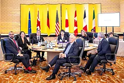 Die Au&szlig;enministerinnen und -minister der G7-Staaten treffen sich in Tokio. - &copy; Sina Schuldt/dpa