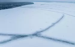 F&uuml;r die Fische wirkt das Eis nach Aussage eines Experten &laquo;beruhigend&raquo;. - &copy; Jens B&uuml;ttner/dpa