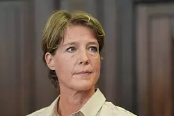 Christina Block im Gerichtssaal. - &copy; Marcus Brandt/dpa-POOL/dpa