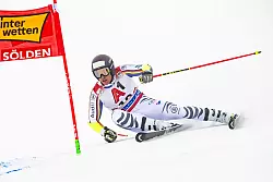 Bester Deutscher beim Riesenslalom in Sölden: Anton Grammel. - © Gian Ehrenzeller/KEYSTONE/dpa