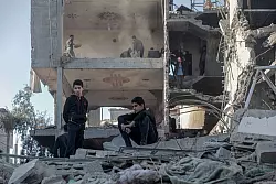 Israels Verteidigungsminister Katz fordert die vollständige Zerschlagung der Hamas. (Archivbild) - © Rizek Abdeljawad/XinHua/dpa