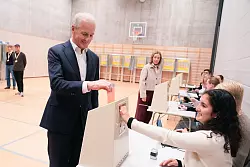 St&oslash;re hat beste Aussichten auf eine zweite Amtszeit als Ministerpr&auml;sident. - &copy; Javad Parsa/NTB/dpa