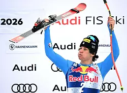 Giovanni Franzoni ist der Shootingstar im alpinen Ski-Weltcup. - &copy; Barbara Gindl/APA/dpa