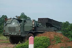 Die K&auml;mpfe gingen am Freitagmorgen weiter. - &copy; Heng Sinith/AP/dpa