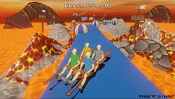 Chaos vorprogrammiert: Bei «Paddle Paddle Paddle» lässt sich online sogar zu viert paddeln. - © Assemble Entertainment/Zoroarts/dpa-tmn