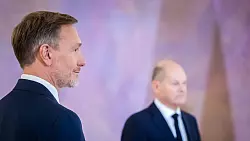 Sie werden wohl keine Freunde mehr: FDP-Chef Christian Lindner und Kanzler Olaf Scholz (SPD). (Archivbild) - &copy; Christoph Soeder/dpa