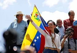 Machado durfte nicht als Pr&auml;sidentschaftskandidatin antreten. - &copy; Jeampier Arguinzones/dpa