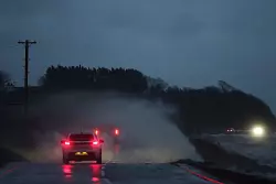 Auch &uuml;ber Nordirland fegte Sturm &laquo;Bram&raquo;. - &copy; Liam Mcburney/PA Wire/dpa