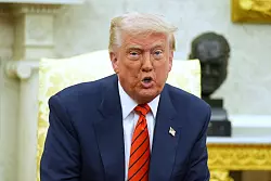 Trump will niedrigere Zinsen. (Archivbild) - © Evan Vucci/AP/dpa