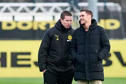 Mike Tullberg betreut den BVB interimsmäßig noch in Heidenheim. - © Bernd Thissen/dpa