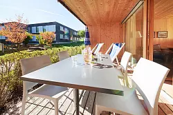 Passabler Komfort: Eine Woche im Feriendorf kostet deutsche Urlauber ab etwa 790 Euro pro Ferienwohnung. - © Andrea Campiche/Reka/dpa-tmn