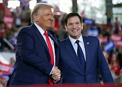 Marco Rubio ist Trumps Außenminister. (Archivbild) - © Evan Vucci/AP/dpa