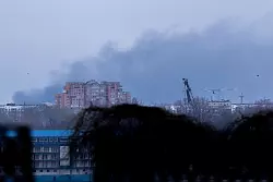 Immer wieder wird Kiew zum Ziel russischer Drohnen und Raketen. - © Andreas Stroh/ZUMA Press Wire/dpa