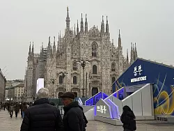Von Olympiastimmung ist in Mailand noch nichts zu sp&uuml;ren. - &copy; Christoph Sator/dpa