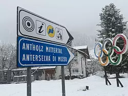 Die 3000-Seelen-Gemeinde Antholz, wo die Biathlon-Wettbewerbe stattfinden, ist einer der kleinsten Austragungsorte der Olympia-Geschichte. - &copy; Christoph Sator/dpa