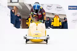 Lisa Buckwitz verpasst beim Monobob-Weltcup in St. Moritz eine EM-Medaille. - &copy; Mayk Wendt/KEYSTONE/dpa