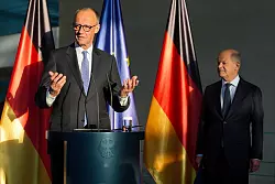 Jetzt hat er das Sagen im Kanzleramt: Friedrich Merz. - © Michael Kappeler/dpa