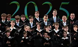 Der Dresdner Kreuzchor singt zur Gala der Europäischen Kulturpreise im Chemnitzer Opernhaus. Dort wurde auch der Chor selbst ausgezeichnet (Archivbild) - © Hendrik Schmidt/dpa