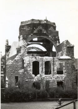 Vollkommen zerst&ouml;rt: Auch die Detmolder Synagoge wurde 1933 zur Zielscheibe der heimischen Nationalsozialisten. Das Bild wurde 1939 aufgenommen. - &copy; Stadtarchiv