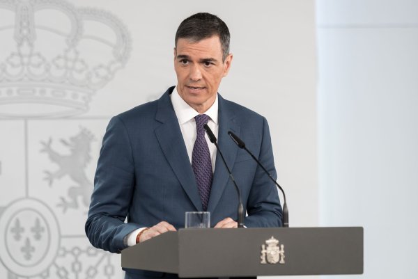 Sánchez spricht von einem "Massaker" in Gaza. (Archivfoto) - © Diego Radamés/EUROPA PRESS/dpa