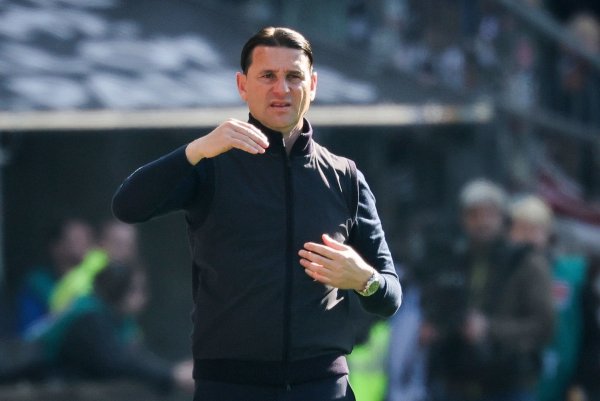 Borussia Mönchengladbachs Trainer Seoane geht fokussiert in den Liga-Endspurt. - © Christian Charisius/dpa