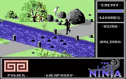 Der legend&auml;r schwere Sprung &uuml;ber den Fluss in "The Last Ninja 1" hat uns schon damals mehr geschmerzt als die Abfuhr von Katja aus der 6b. - &copy; System 3