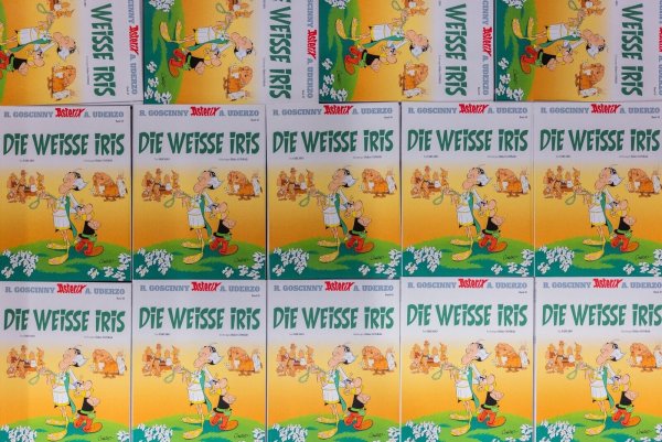 Der Asterix-Band Nummer 40 heißt «Die Weiße Iris». - © Rolf Vennenbernd/dpa