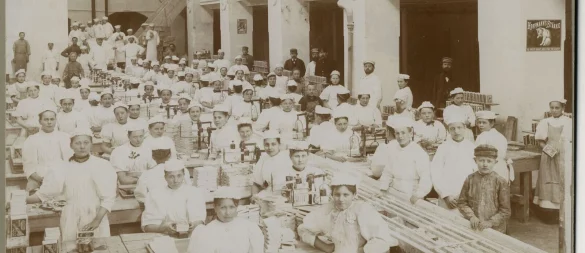 Um 1900 herum beschäftigten die Stärkefabriken rund 1200 Menschen - eine gigantische Zahl für die damalige Zeit. - © Stadtarchiv Bad Salzuflen