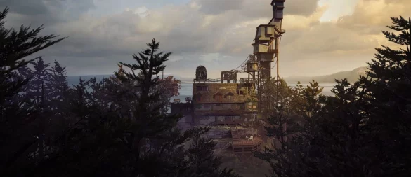 Das verwinkelte Finch-Haus, der zentrale Schauplatz in „What Remains of Edith Finch“, symbolisiert die komplexe Geschichte der Familie. - © Giant Sparrow/Annapurna Interactive