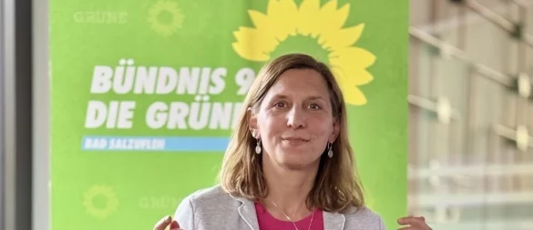 Wiebke Kopsieker ist von den Mitgliedern der Salzufler Grünen auf Platz eins der Liste für die Kommunalwahl im September gewählt worden. - © Grüne Bad Salzuflen