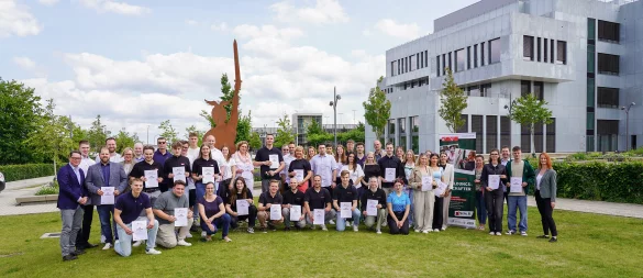 Diese Auszubildenden haben Auszeichnungen erhalten. - © Lippe Bildung
