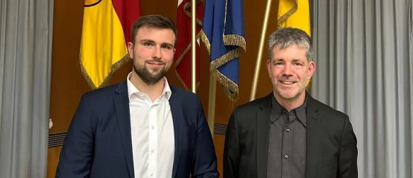 Mats Uffe Schubert (links) und Daniel Klöpper von der SPD-Fraktion in Augustdorf. - © SPD Augustdorf