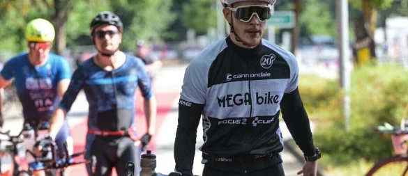 180 Kilometer mit dem Rad unterwegs: Die zweite Disziplin beim Ironman, die Lennard Großmann bezwungen hat. - © Lennard Großmann