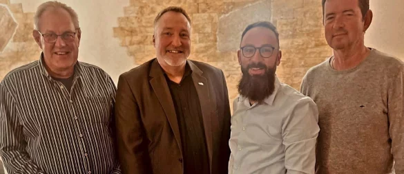 Der Vorstand der Freien Wähler (von links): Michael Schröder, Uwe Sundermann, Marcel Haase, Ralf Johow. - © Freie Wähler