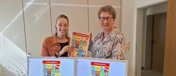 Projektleiterin Delia Riedel und Dr. A. Heinrike Heil, Geschäftsführerin Stiftung Standortsicherung, freuen sich auf den neuen Durchgang des Projekts „Kultur(t)räume“. - © Christina-Carolin Rempe