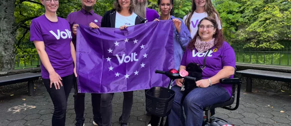 Dieses lokale Team setzt sich in Lippe jetzt für die Ziele von Volt ein. - © Volt Lippe